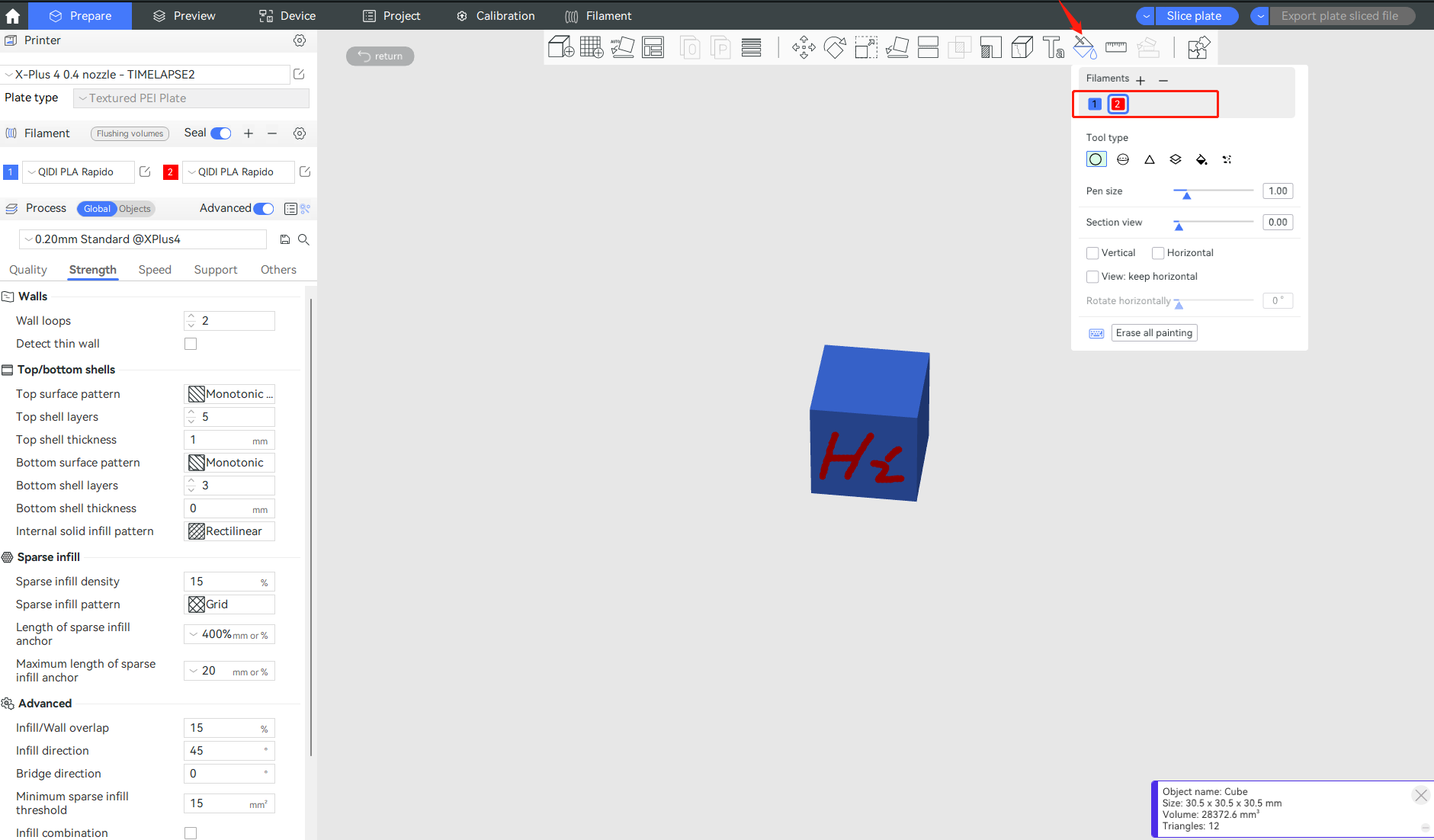 Custom multi-color regions