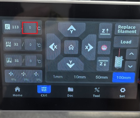 Open temperature control