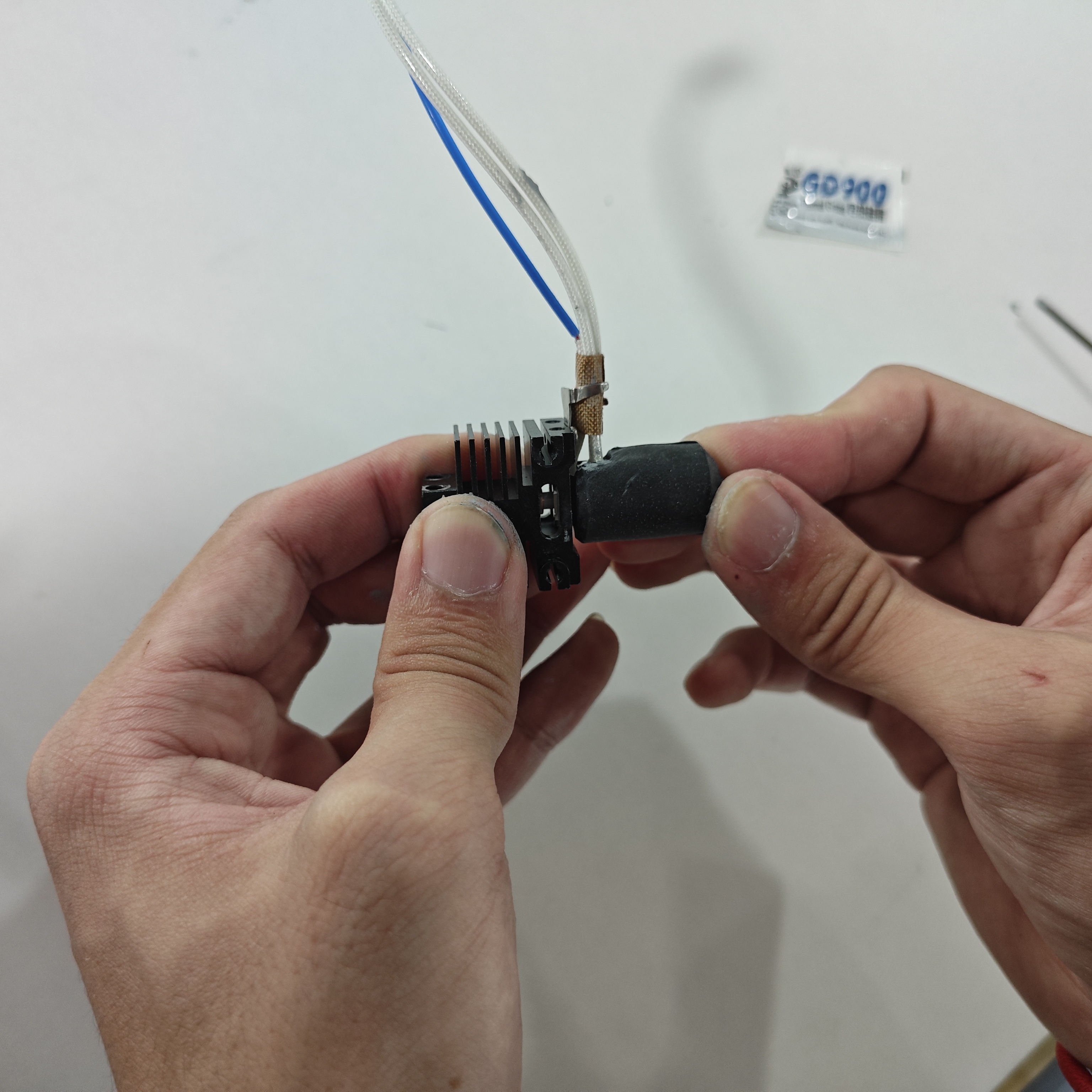 Reinstall silicone sock