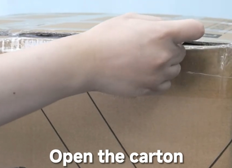 Open the carton