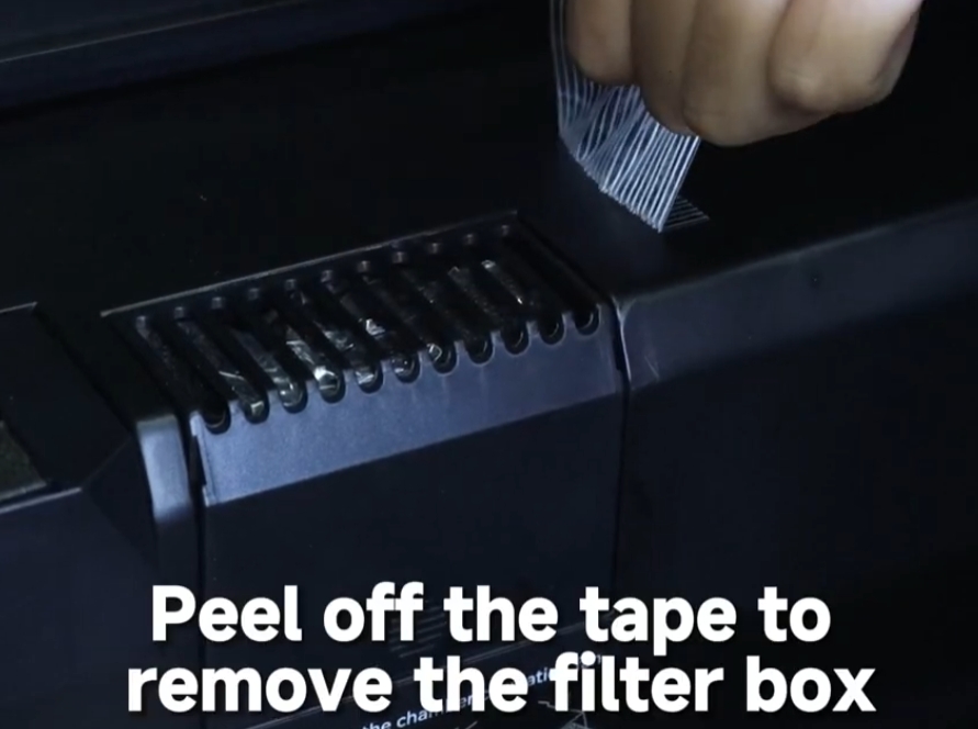 Remove filter box packaging