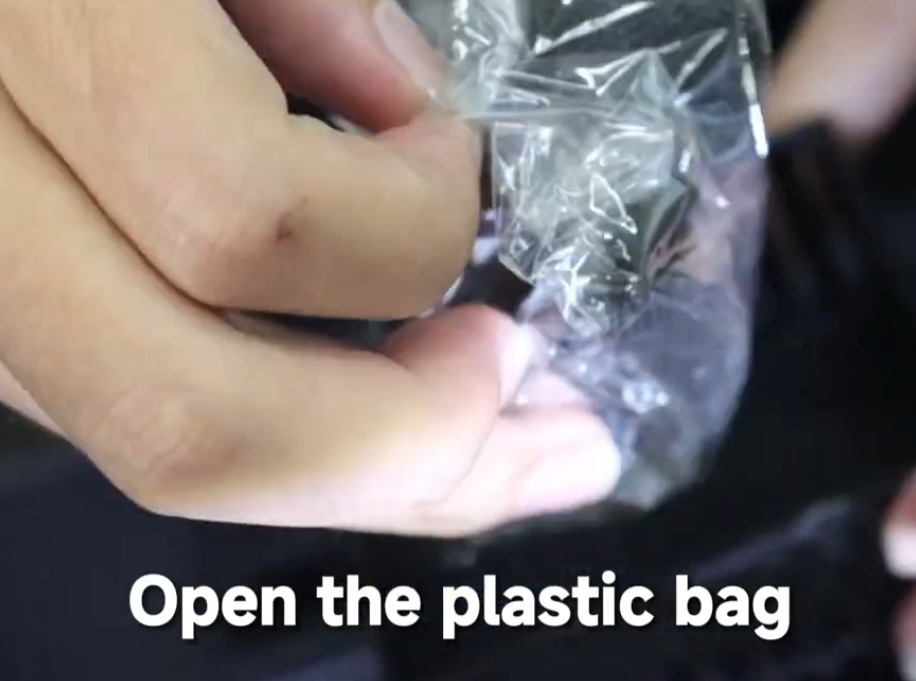 Open plastic bag