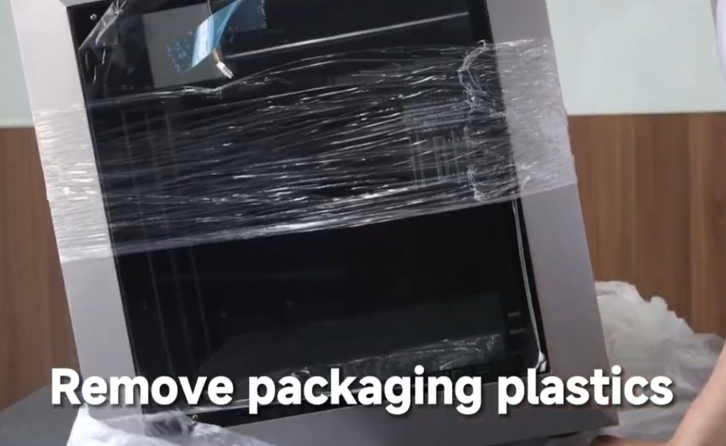 Remove plastic packaging